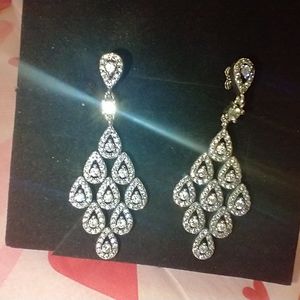 Cascading glamour earrings